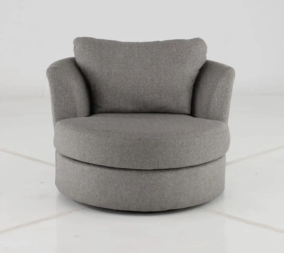 PLUCHA Emerson Slate Gray Swivel Chair-5