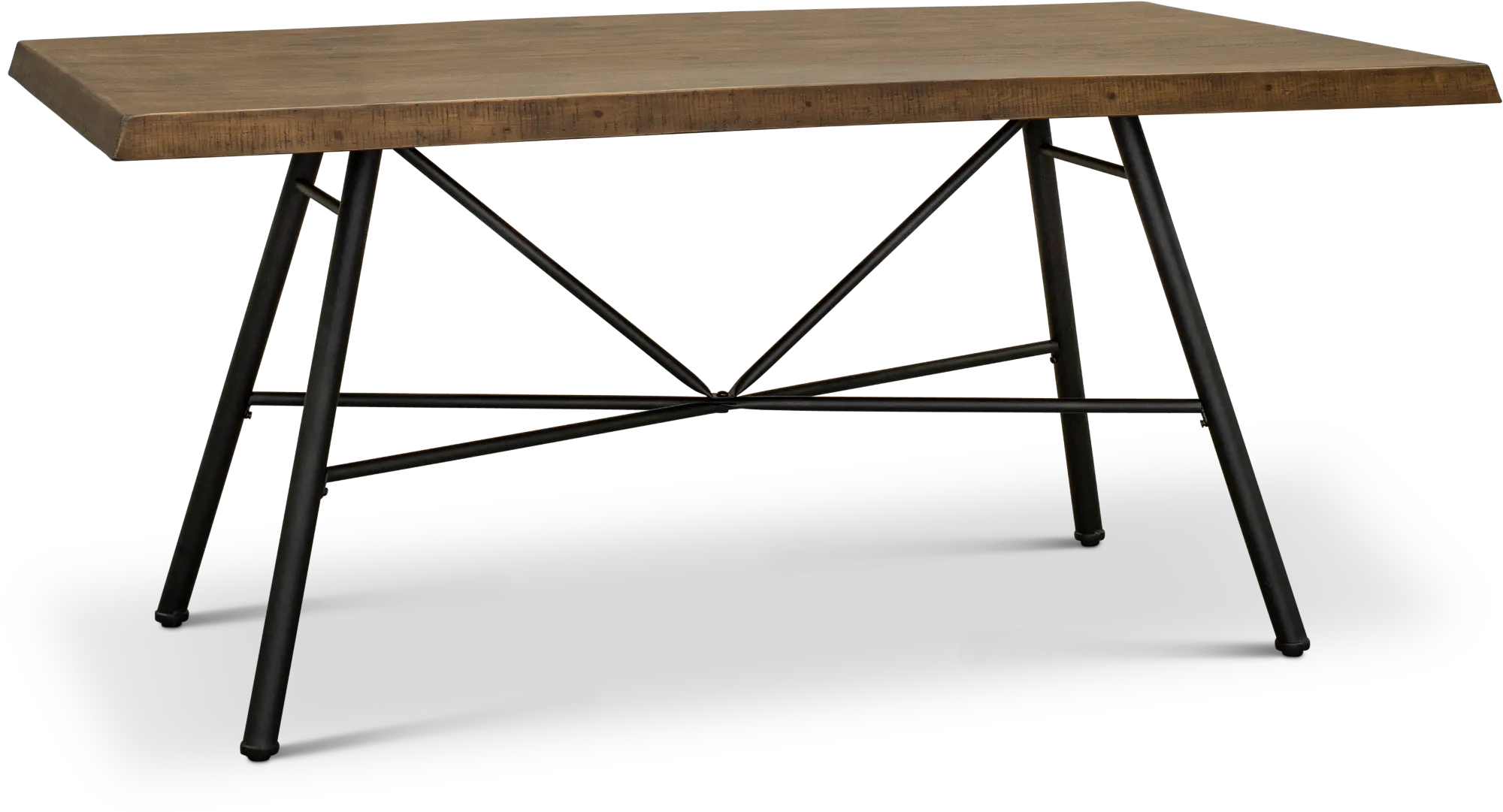 Industrial Pine and Metal Dining Room Table - Flatiron-1