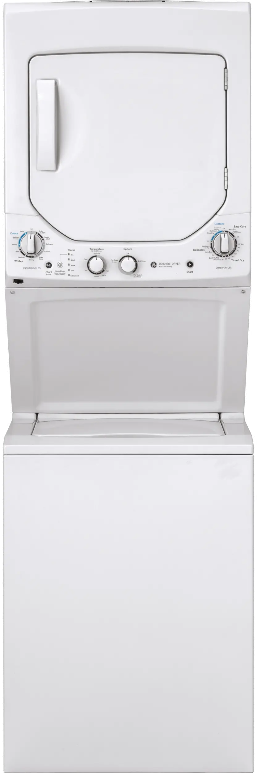GUD24ESSMWW GE Spacemaker  Washer and Electric Dryer Pair - White-1