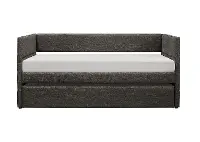 Vining Dark Gray Upholstered Daybed with Trundle