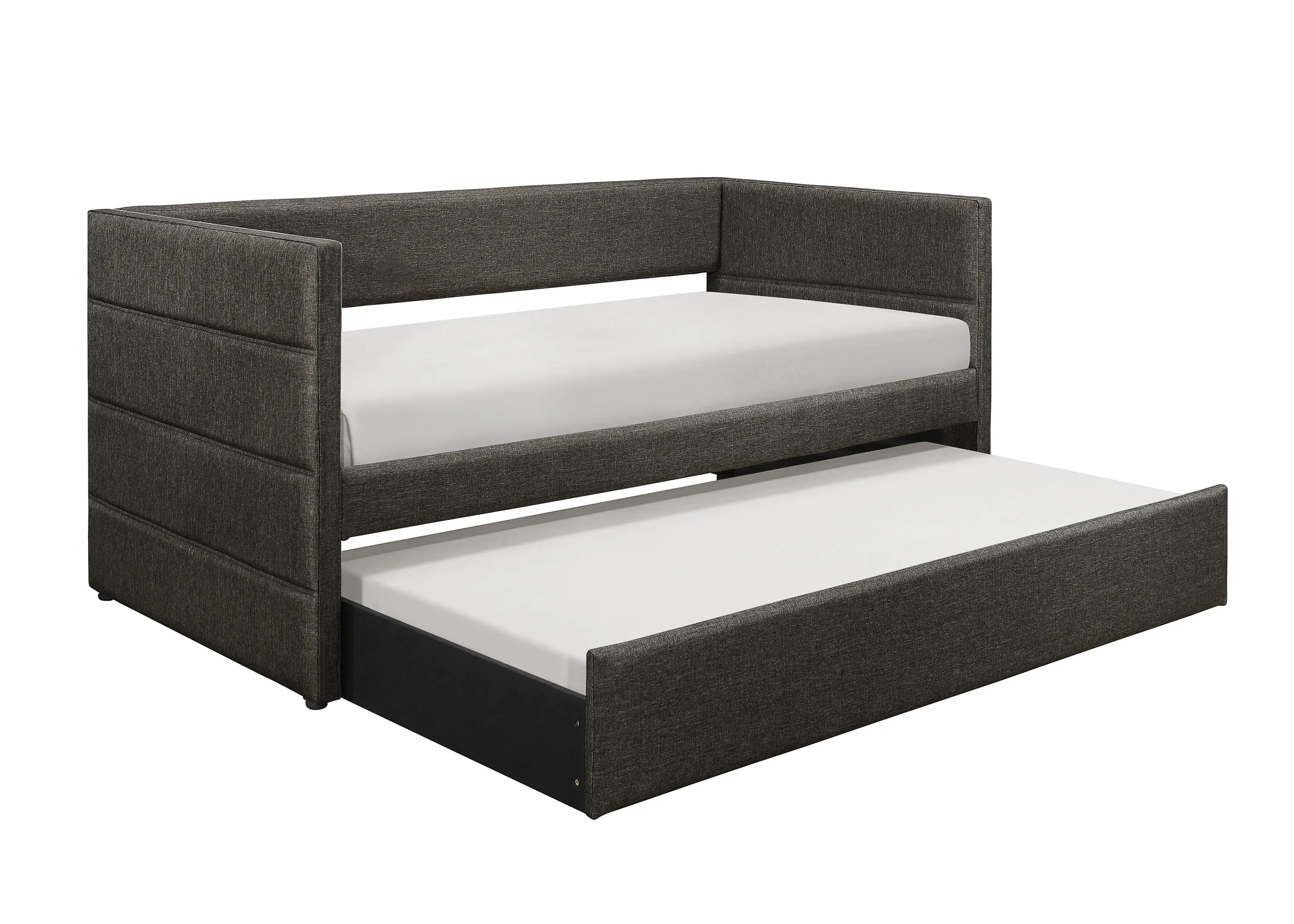 Vining Dark Gray Upholstered Daybed with Trundle-3