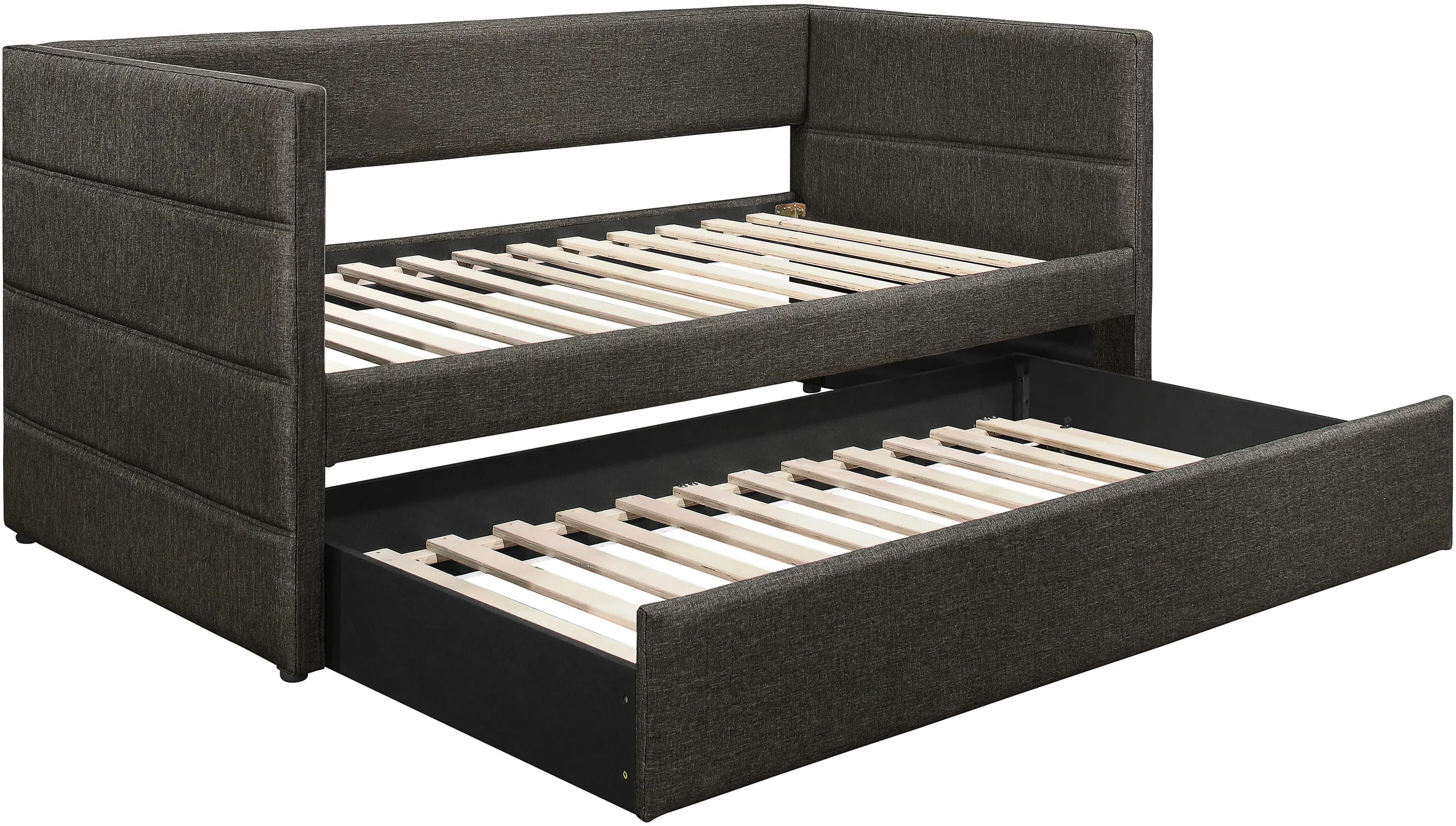 Vining Dark Gray Upholstered Daybed with Trundle-4