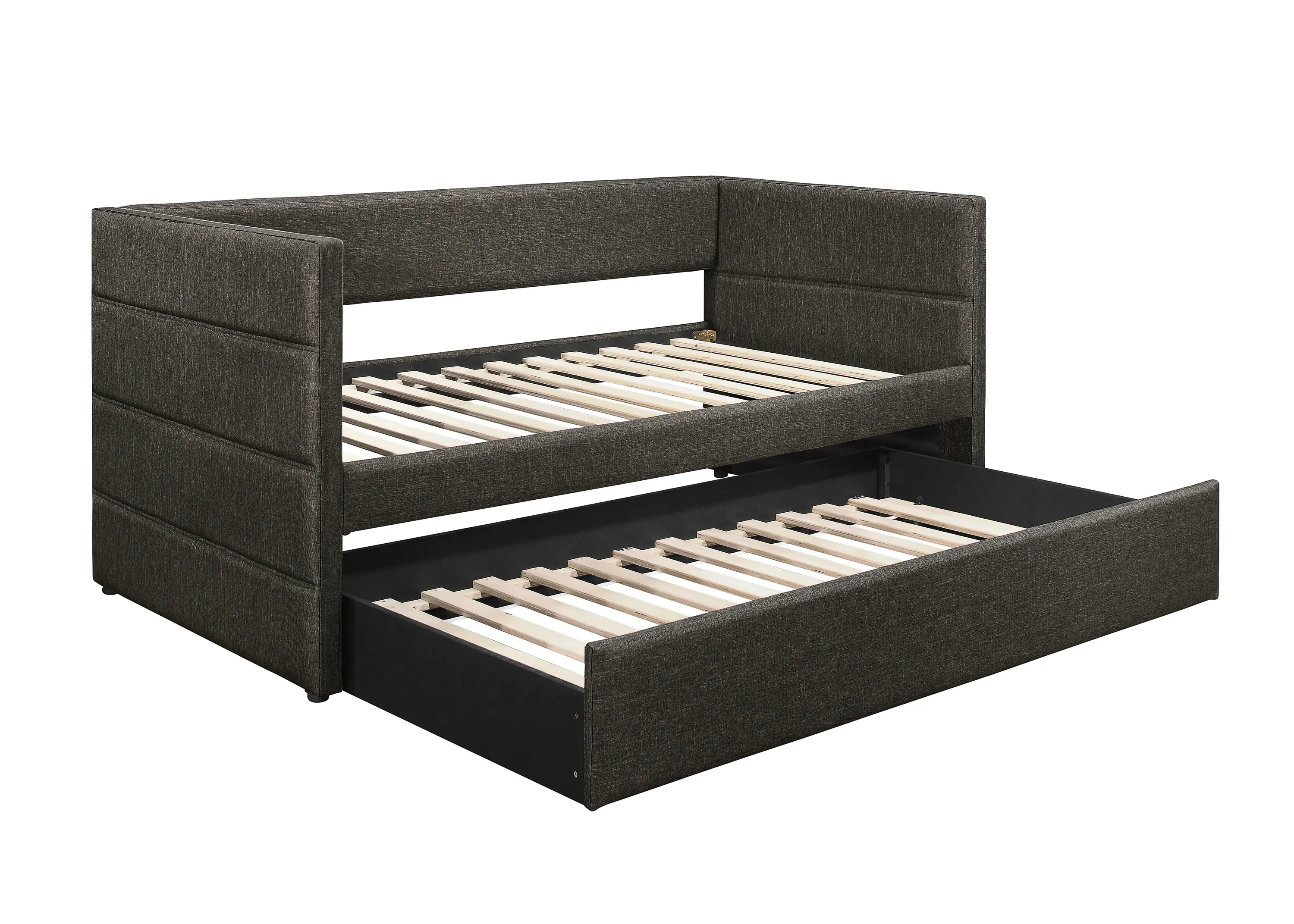 Vining Dark Gray Upholstered Daybed with Trundle-4
