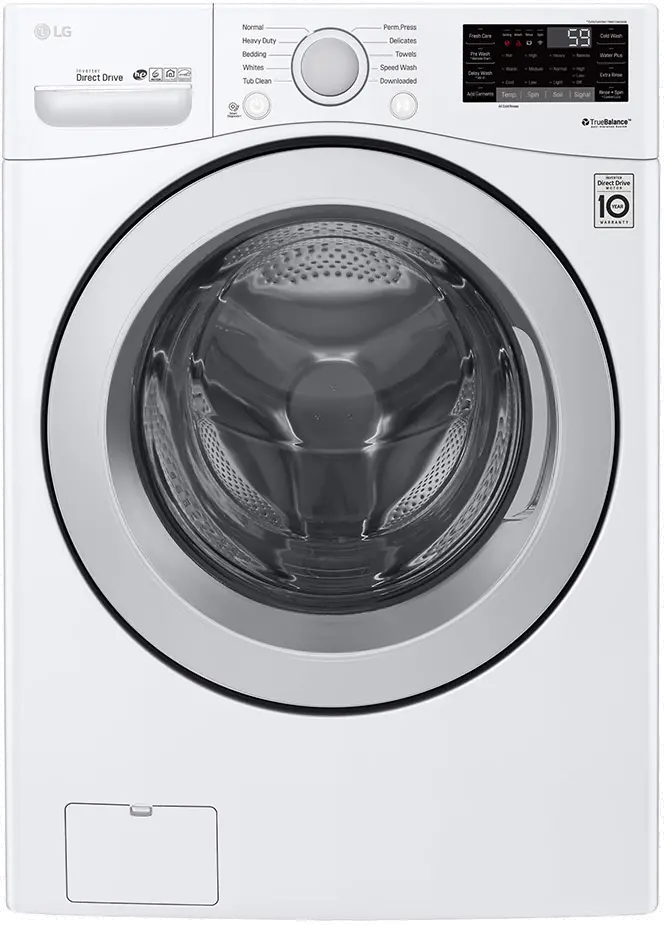 WM3500CW LG Front Load Washer with SmartThinQ - 4.5 cu. ft. White-2