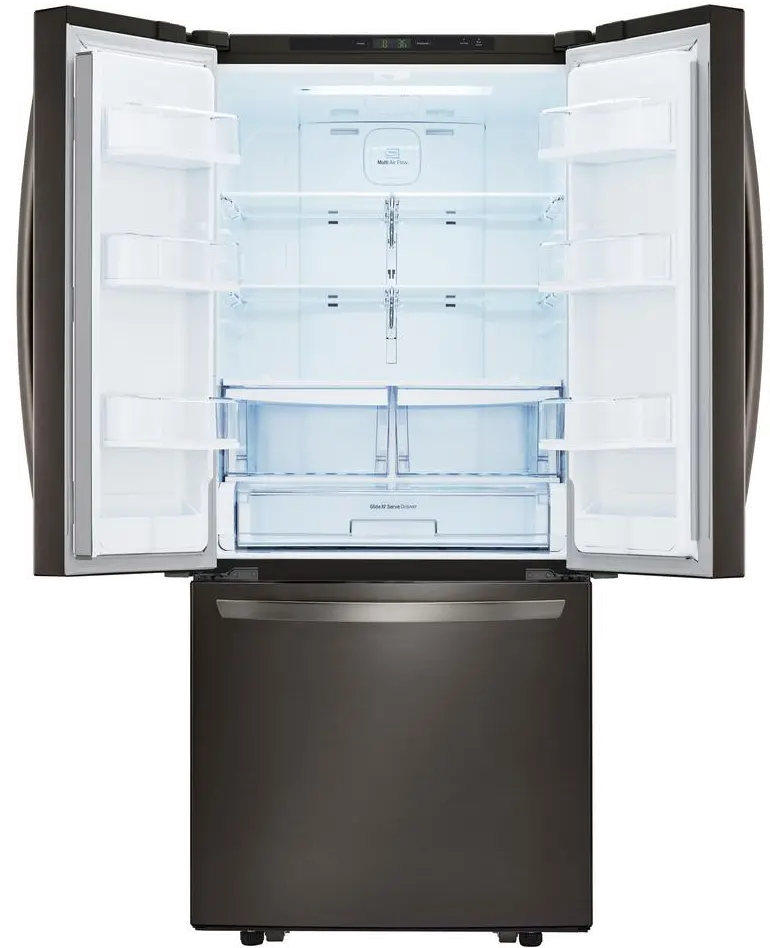 LFCS22520D LG 21.8 cu ft French Door Refrigerator - 30 W Black Stainless Steel-3