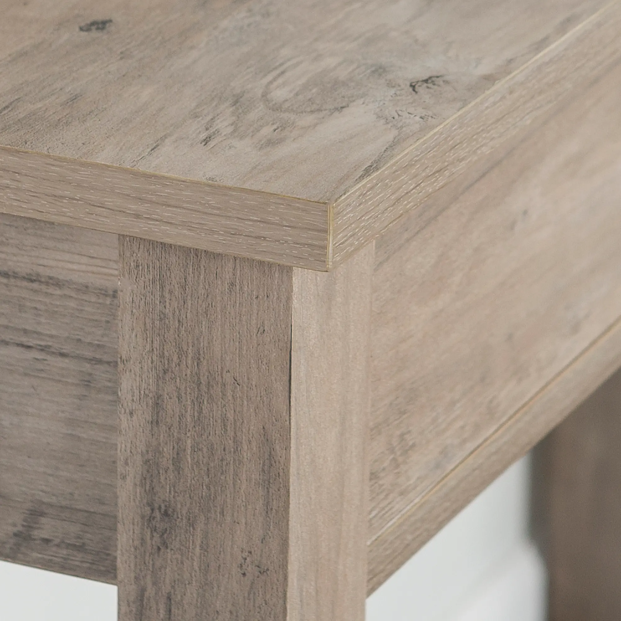 AF48CYETGW Country Style Rustic Gray Sofa Table - Walker Edison-2