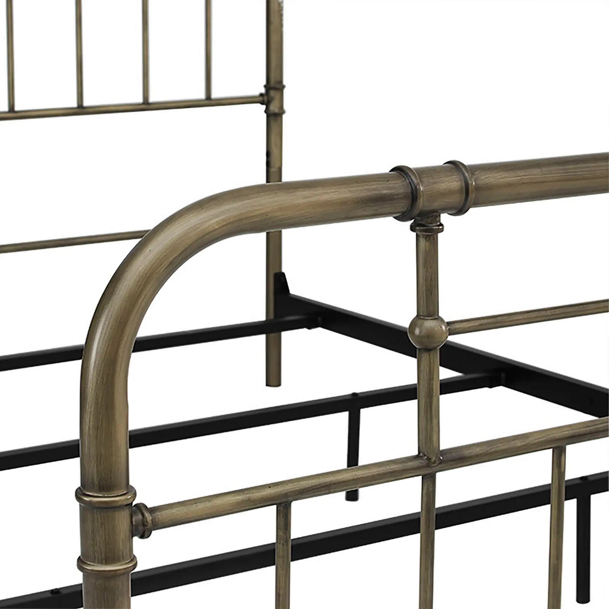 BQMPBR Modern Vintage Bronze Queen Metal Bed - Walker Edison-3