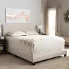 131-7314-RCW Contemporary Beige Queen Upholstered Bed - Brookfield