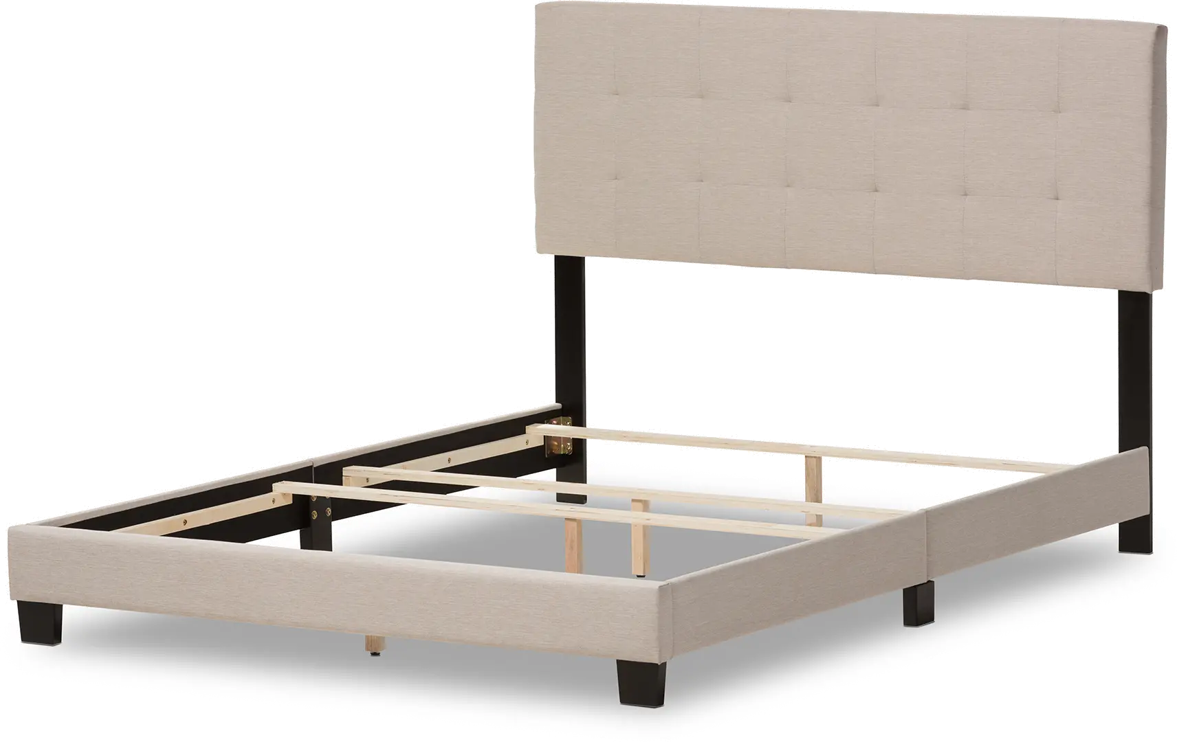 131-7314-RCW Contemporary Beige Queen Upholstered Bed - Brookfield-5