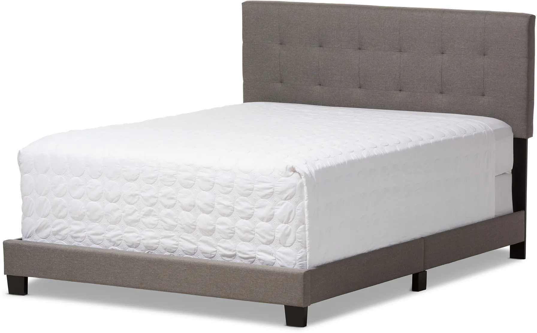 131-7310-RCW Contemporary Gray Full Upholstered Bed - Brookfield-1