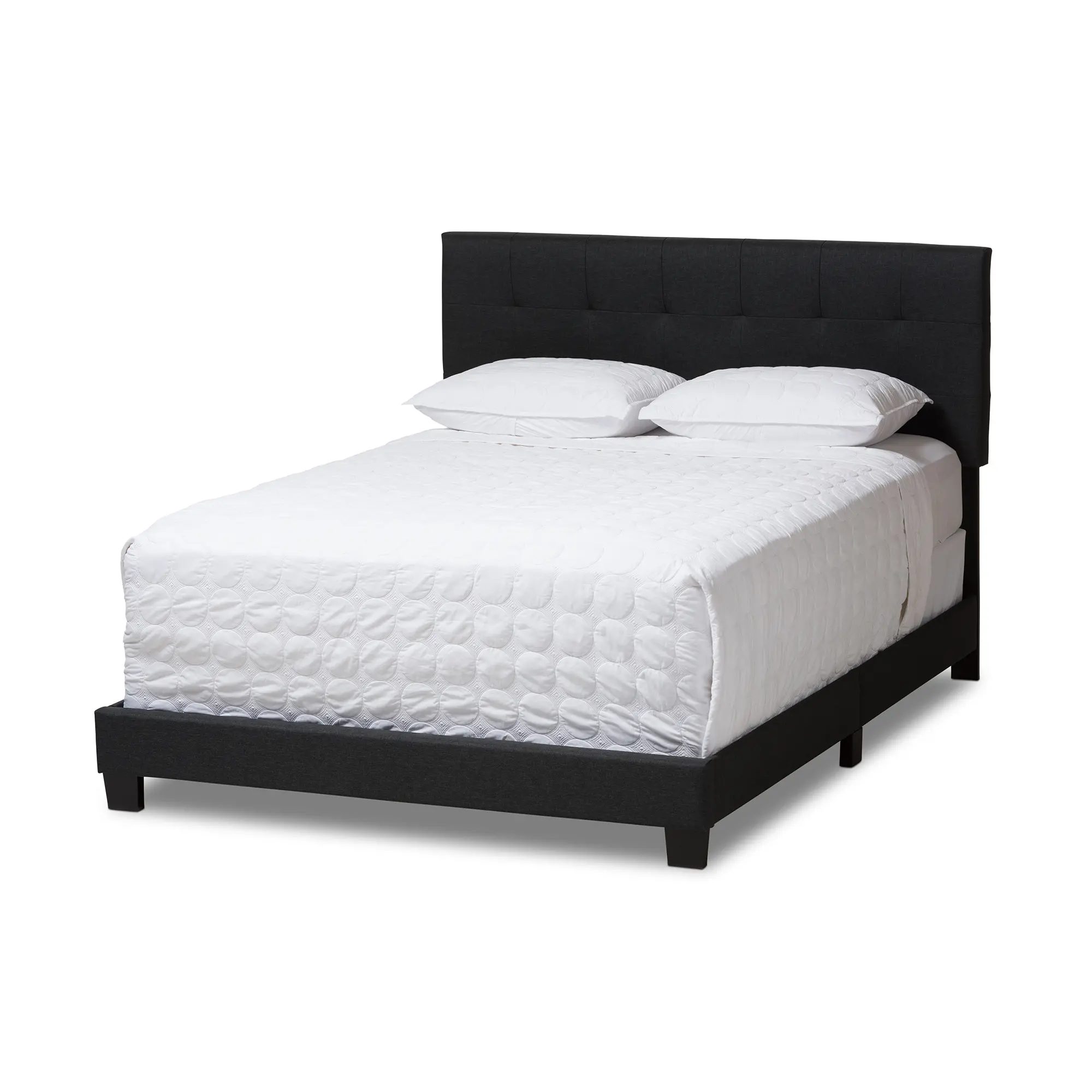 134-7400-RCW Contemporary Charcoal Gray King Upholstered Bed - Brookfield-3