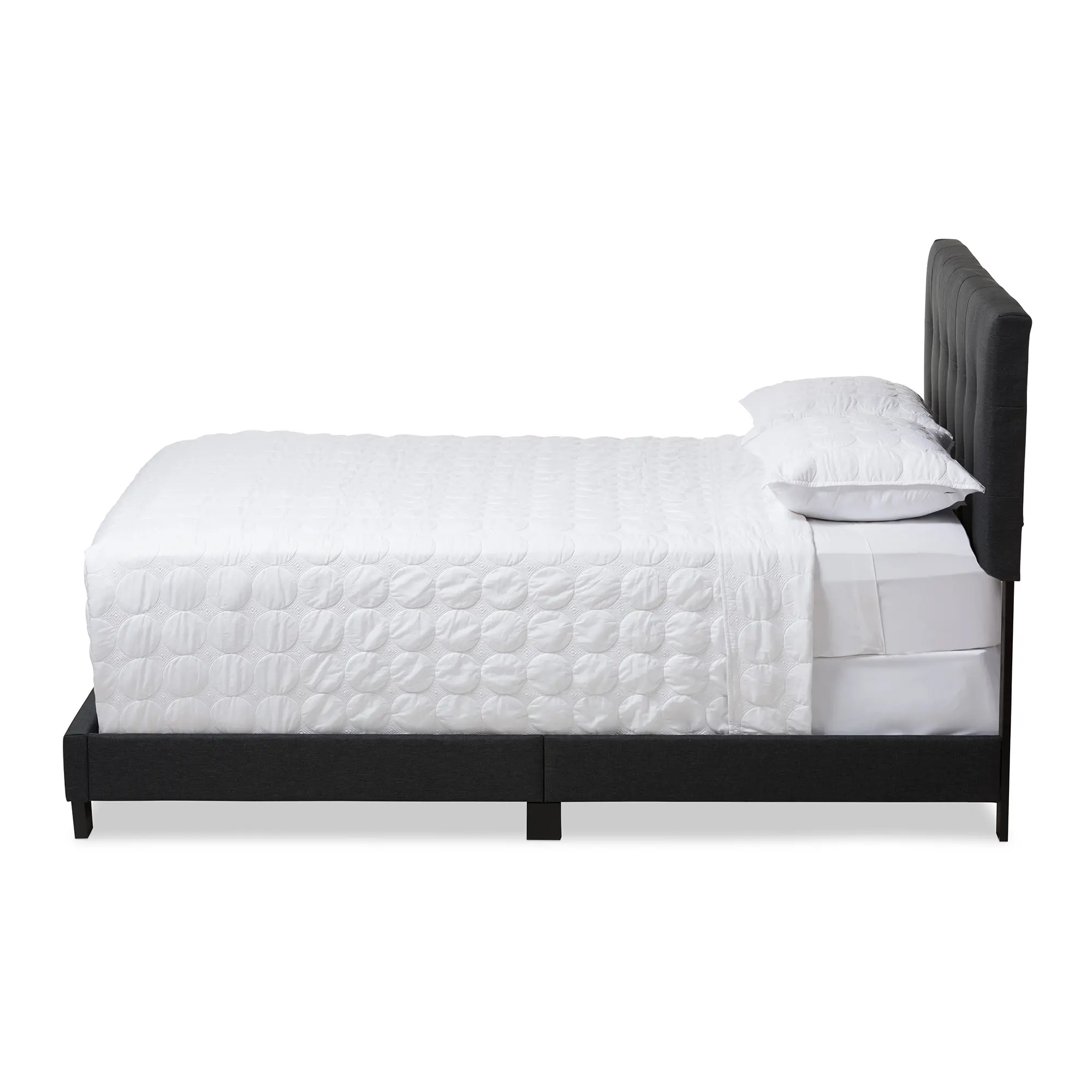 134-7400-RCW Contemporary Charcoal Gray King Upholstered Bed - Brookfield-4