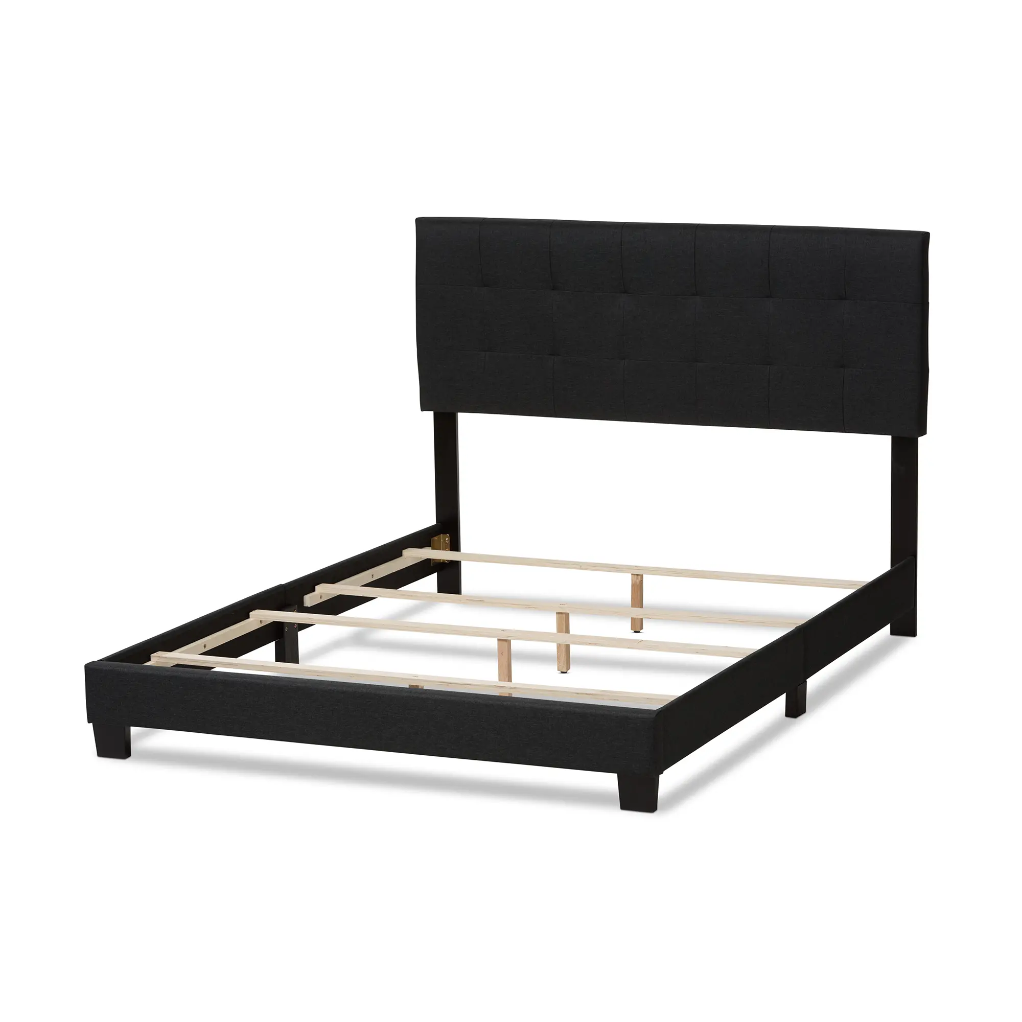 134-7400-RCW Contemporary Charcoal Gray King Upholstered Bed - Brookfield-5