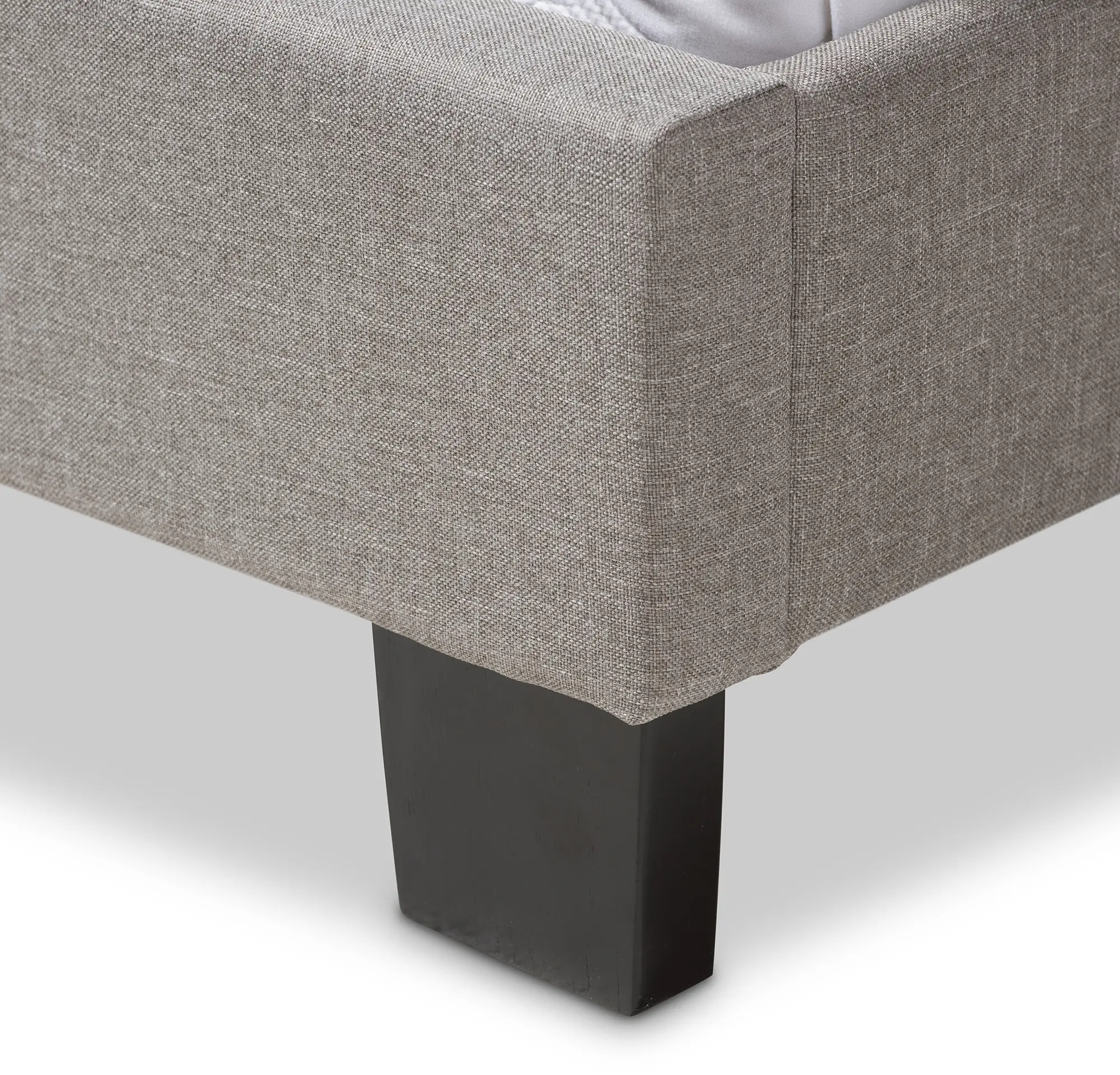 136-7440-RCW Classic Contemporary Light Beige Queen Upholstered Bed - Lexi-7