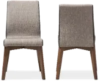 134-2PC-7181-RCW Kimberly Brown Dining Room Chairs (Set of 2)