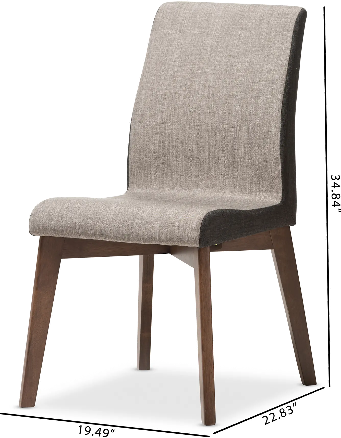 134-2PC-7181-RCW Kimberly Brown Dining Room Chairs (Set of 2)-4