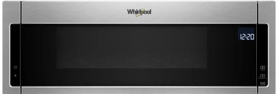 WML75011HZ Whirlpool Low Profile Over the Range Microwave with Sensor Cook - Stainless Steel-2