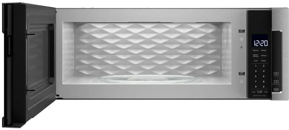 WML75011HZ Whirlpool Low Profile Over the Range Microwave with Sensor Cook - Stainless Steel-1