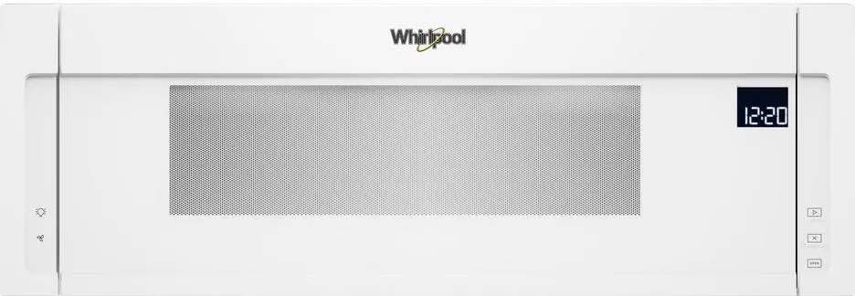 WML75011HW Whirlpool Low Profile Over the Range Microwave with Sensor Cook- White-2