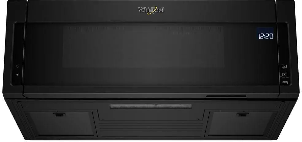 WML75011HB Whirlpool Low Profile Over the Range Microwave with Sensor Cook - Black-3
