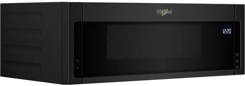 WML75011HB Whirlpool Low Profile Over the Range Microwave with Sensor Cook - Black-4
