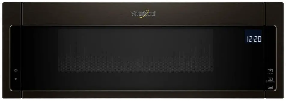 WML75011HV Whirlpool Low Profile Over the Range Microwave with Sensor Cook- Black Stainless Steel-1