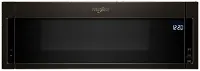 WML75011HV Whirlpool Low Profile Over the Range Microwave with Sensor Cook- Black Stainless Steel