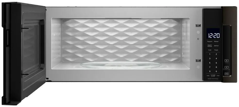 WML75011HV Whirlpool Low Profile Over the Range Microwave with Sensor Cook- Black Stainless Steel-2