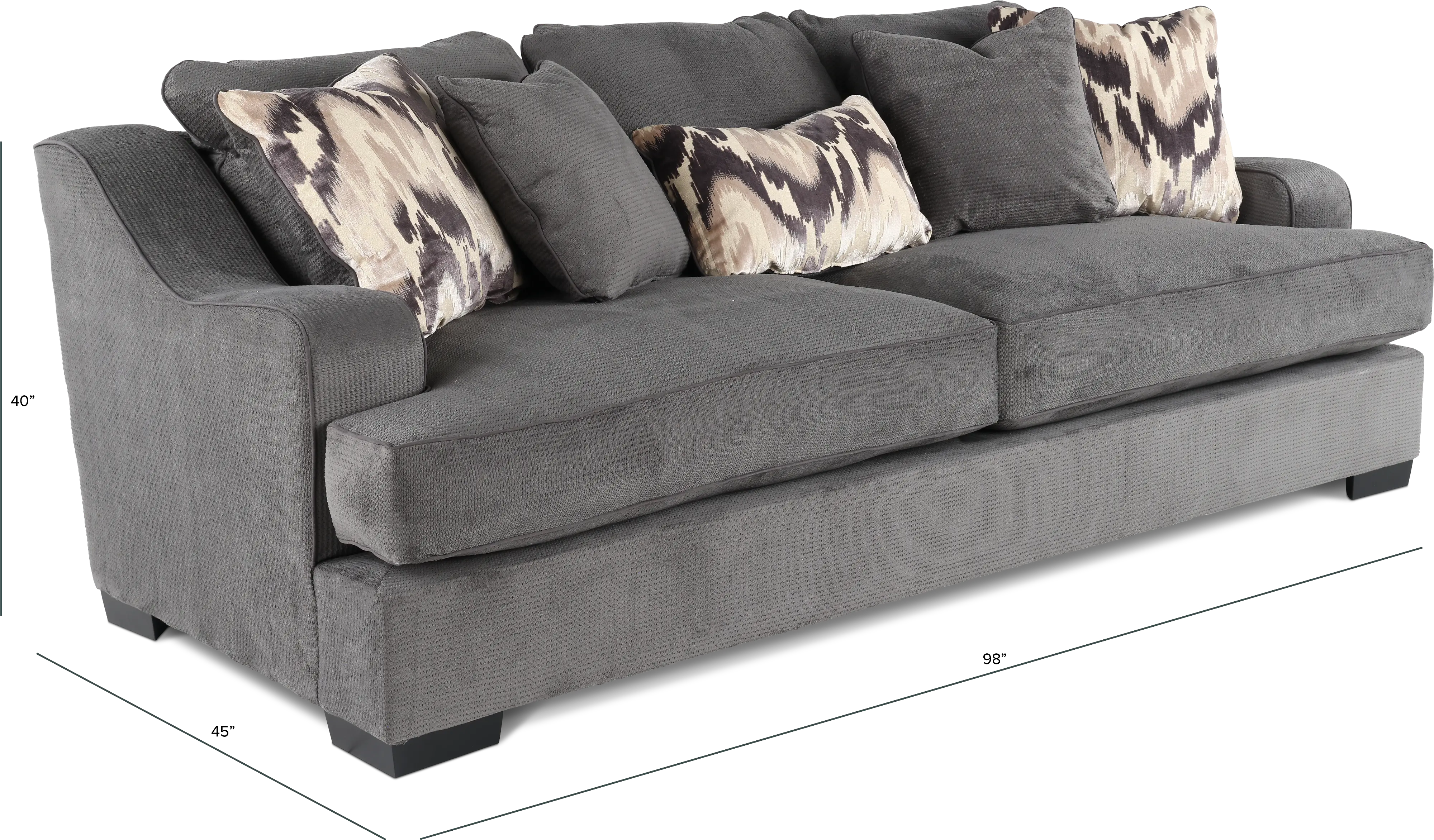 SPAQSG Spartan Gray Sofa Bed-3