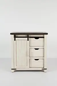 Madison County Vintage White Accent Cabinet