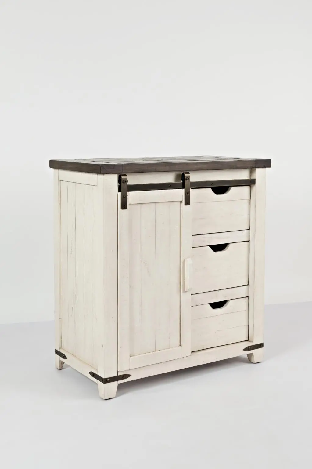 Madison County Vintage White Accent Cabinet-2