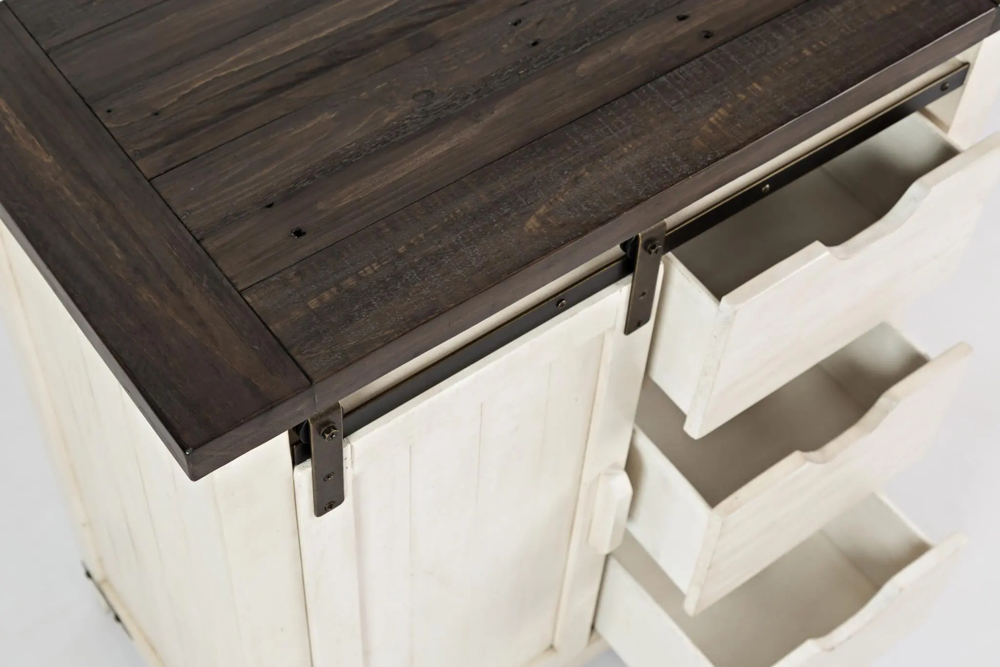 Madison County Vintage White Accent Cabinet-4