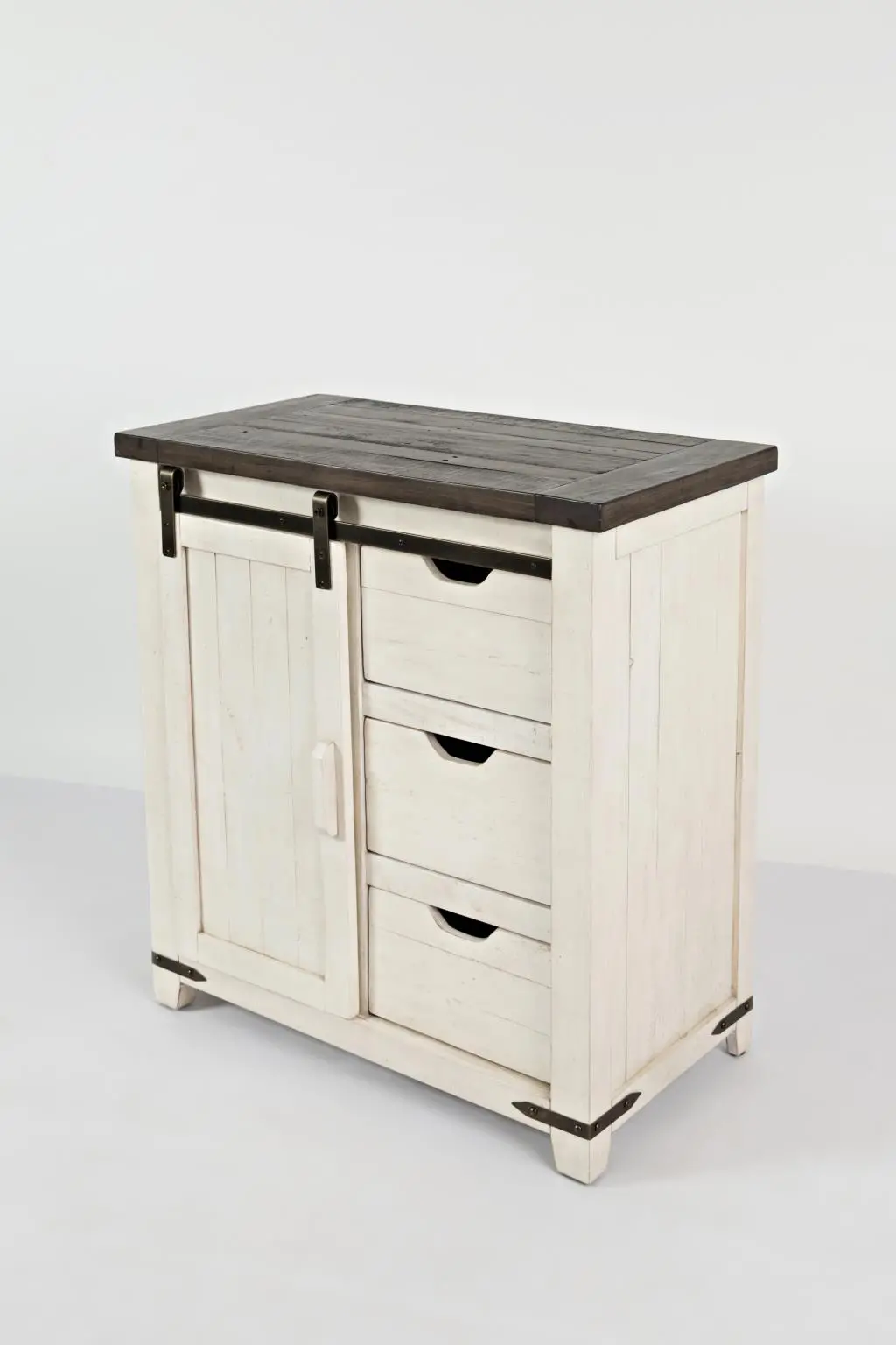 Madison County Vintage White Accent Cabinet-8