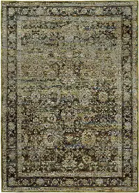 Andorra 8 x 11 Green and Brown Area Rug