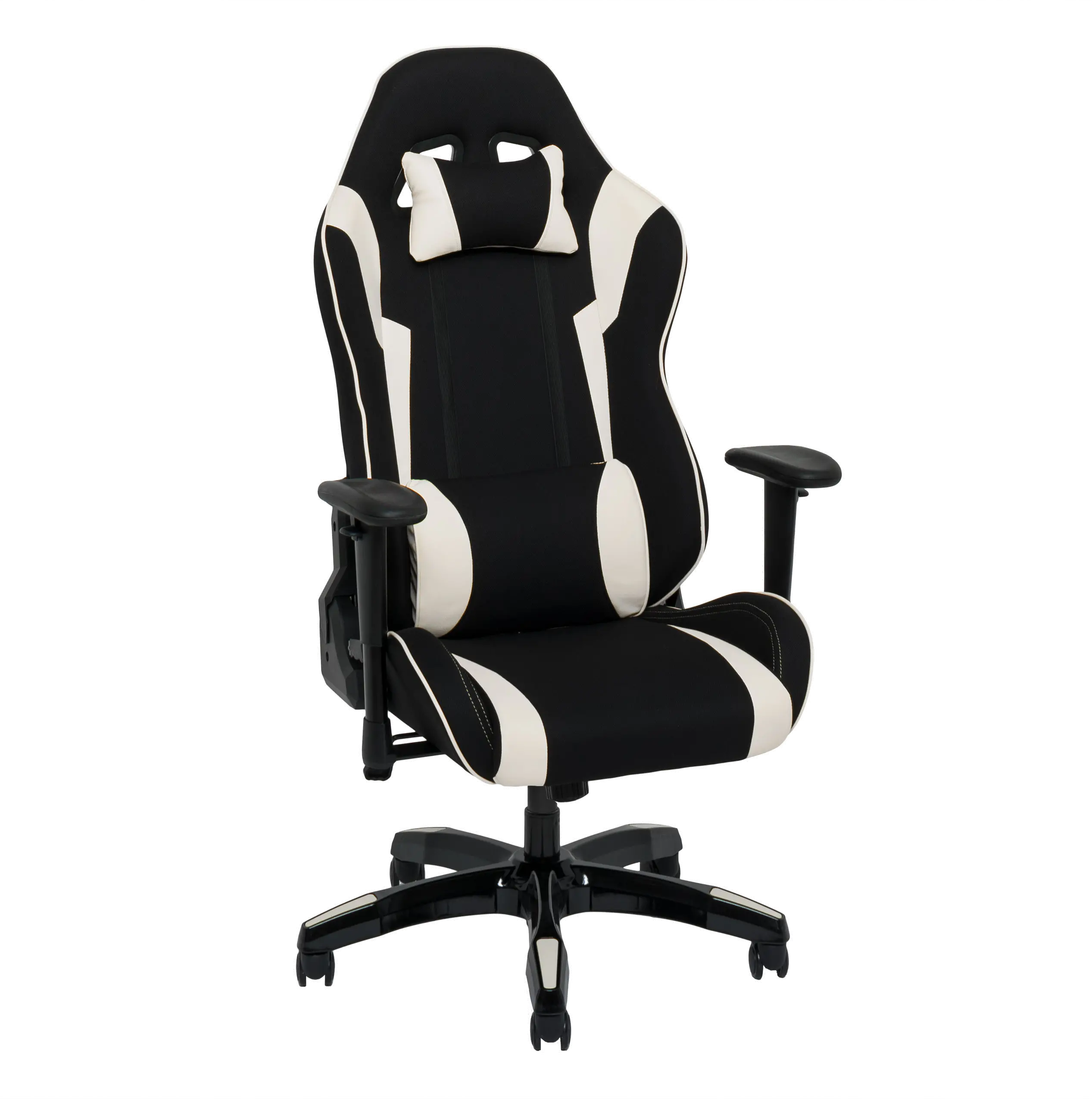 Workspace Black and White Gaming Desk Chair-3