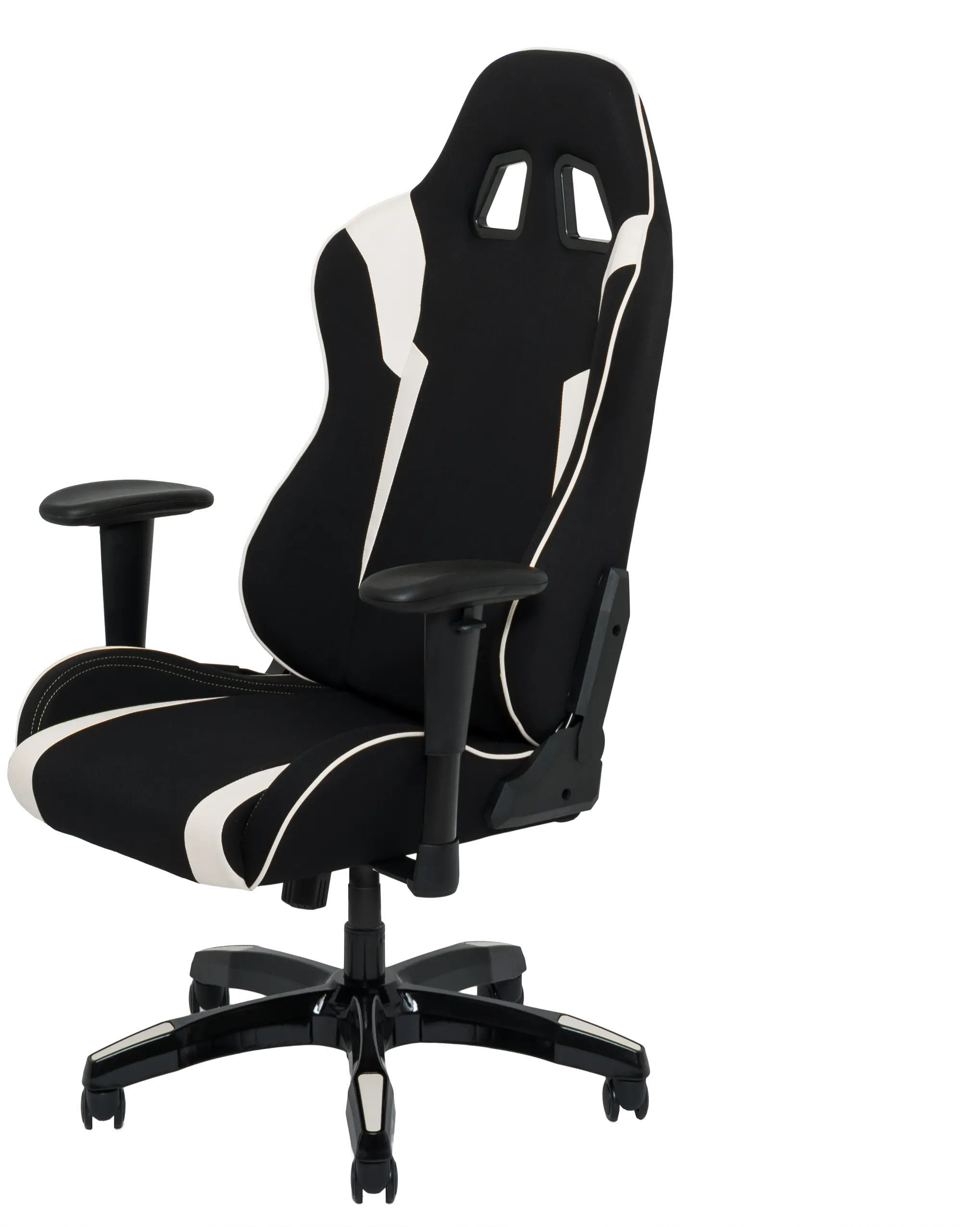 Workspace Black and White Gaming Desk Chair-4