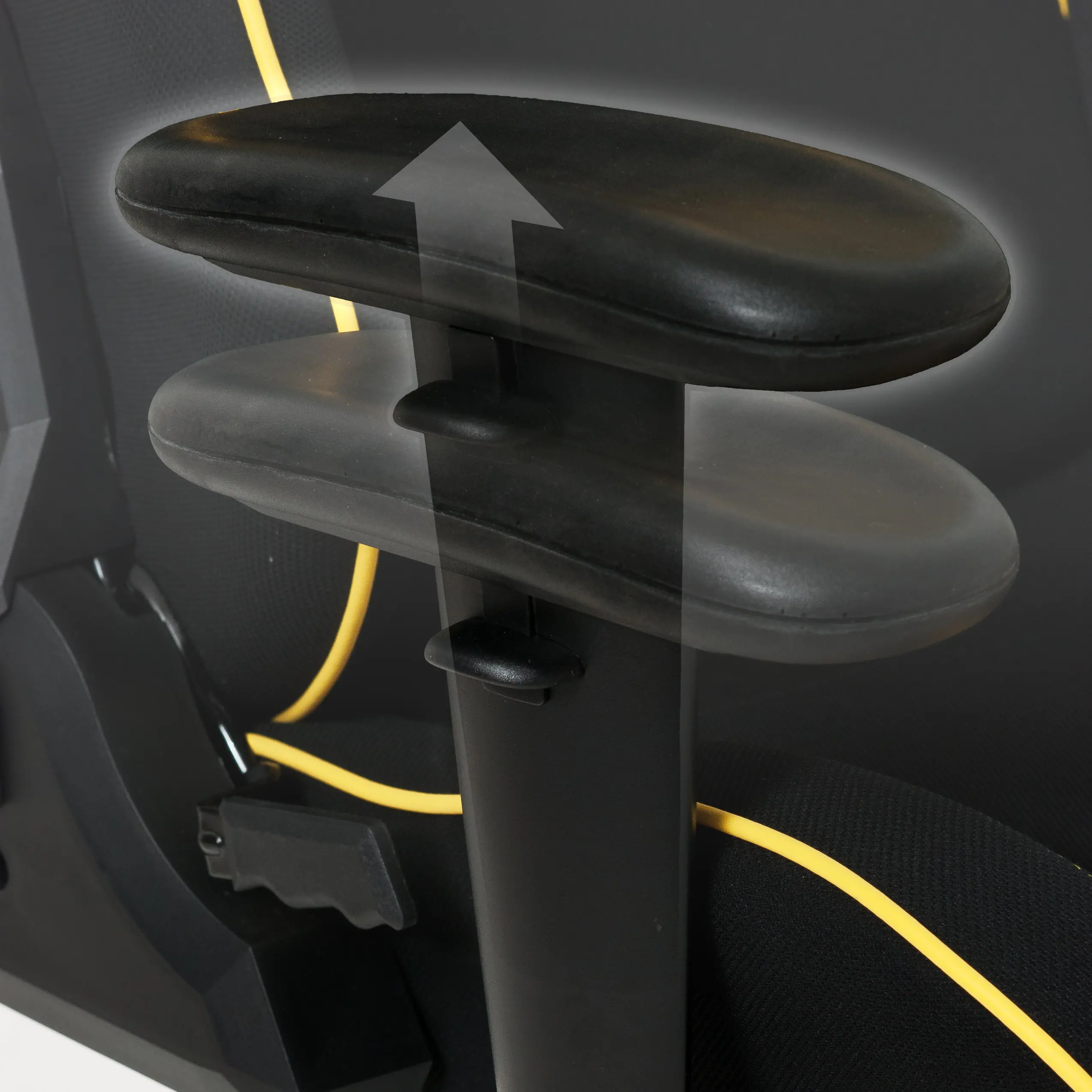 Workspace Black and Yellow Gaming Desk Chair-6