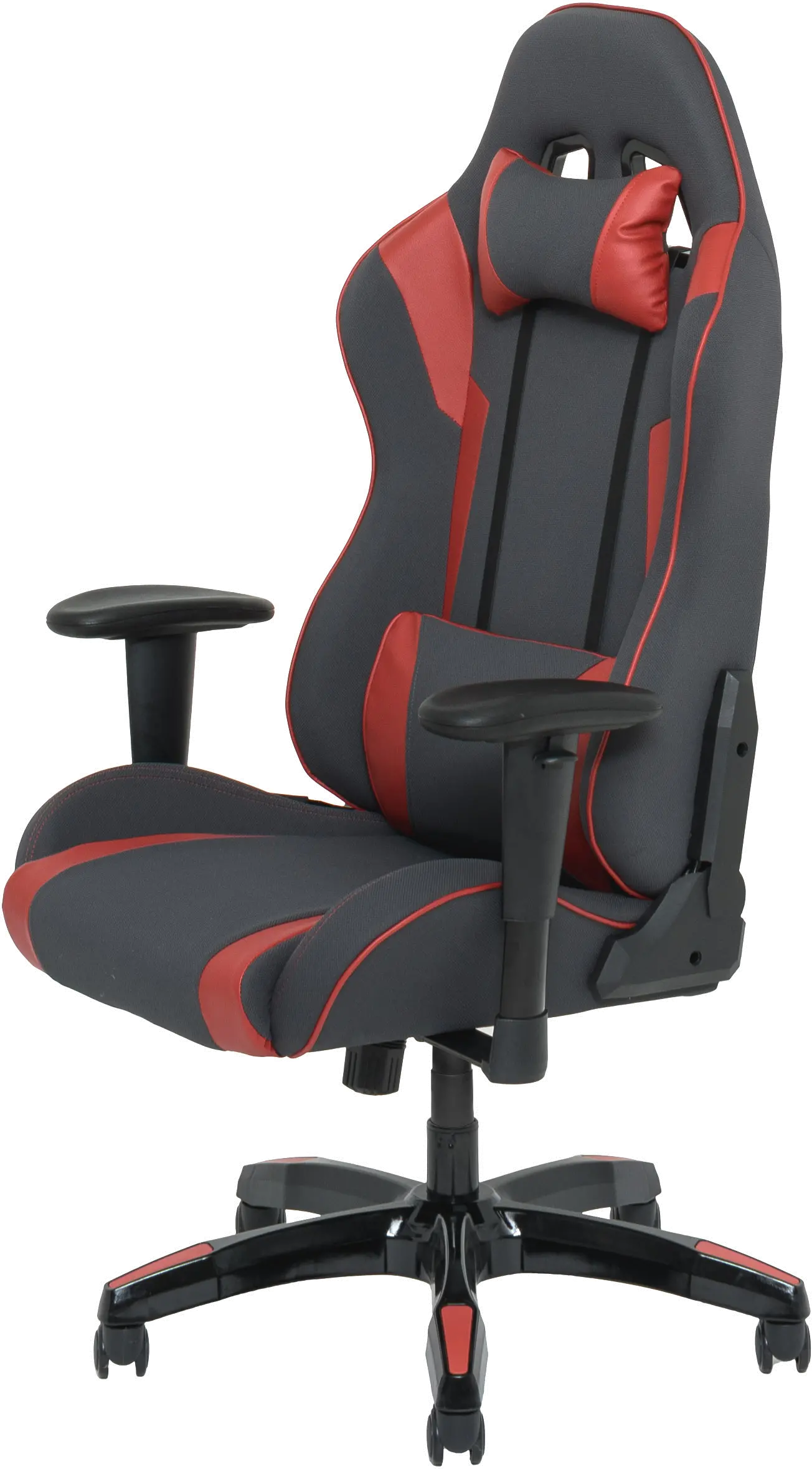 Workspace Gray and Red Gaming Desk Chair-3