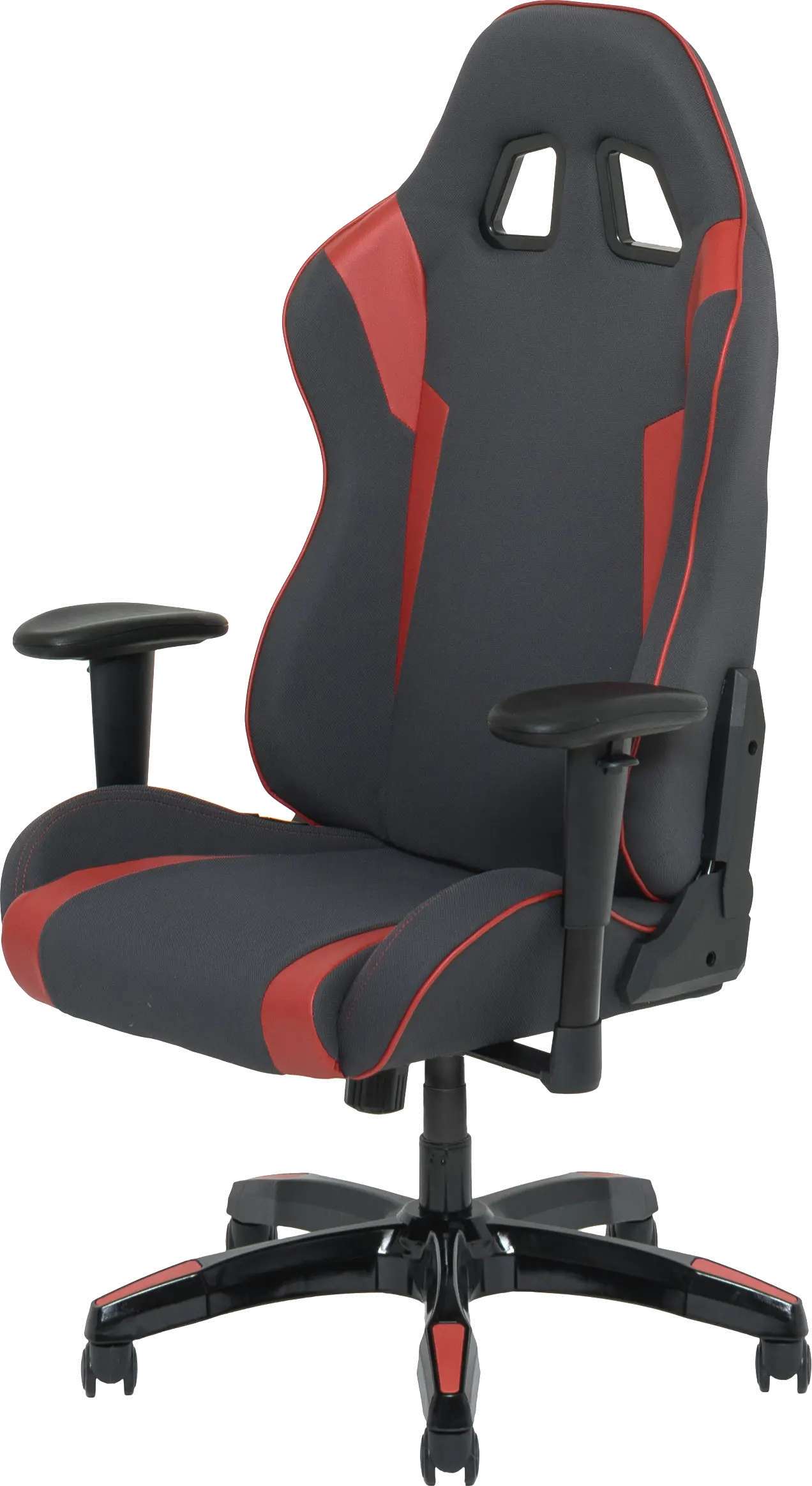 Workspace Gray and Red Gaming Desk Chair-4