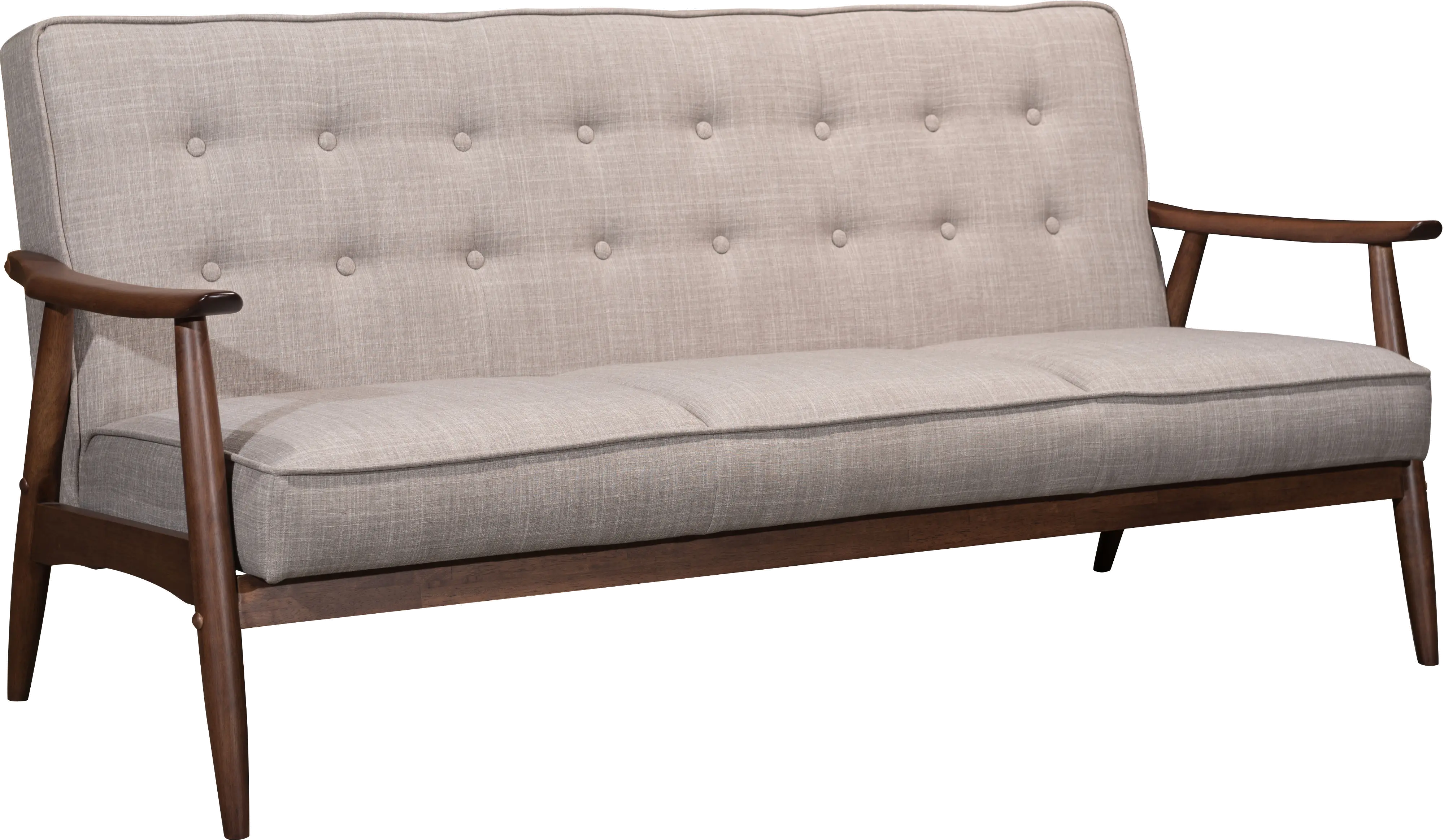 Rocky Putty Gray Leatherette Sofa-4