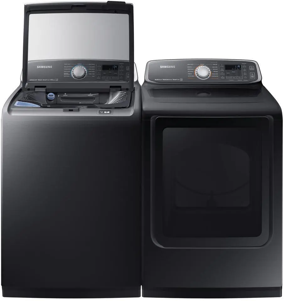.SUGAP-7750-BSS-GASP Samsung Top Load Washer and Dryer Set - Black Stainless Steel Gas-2