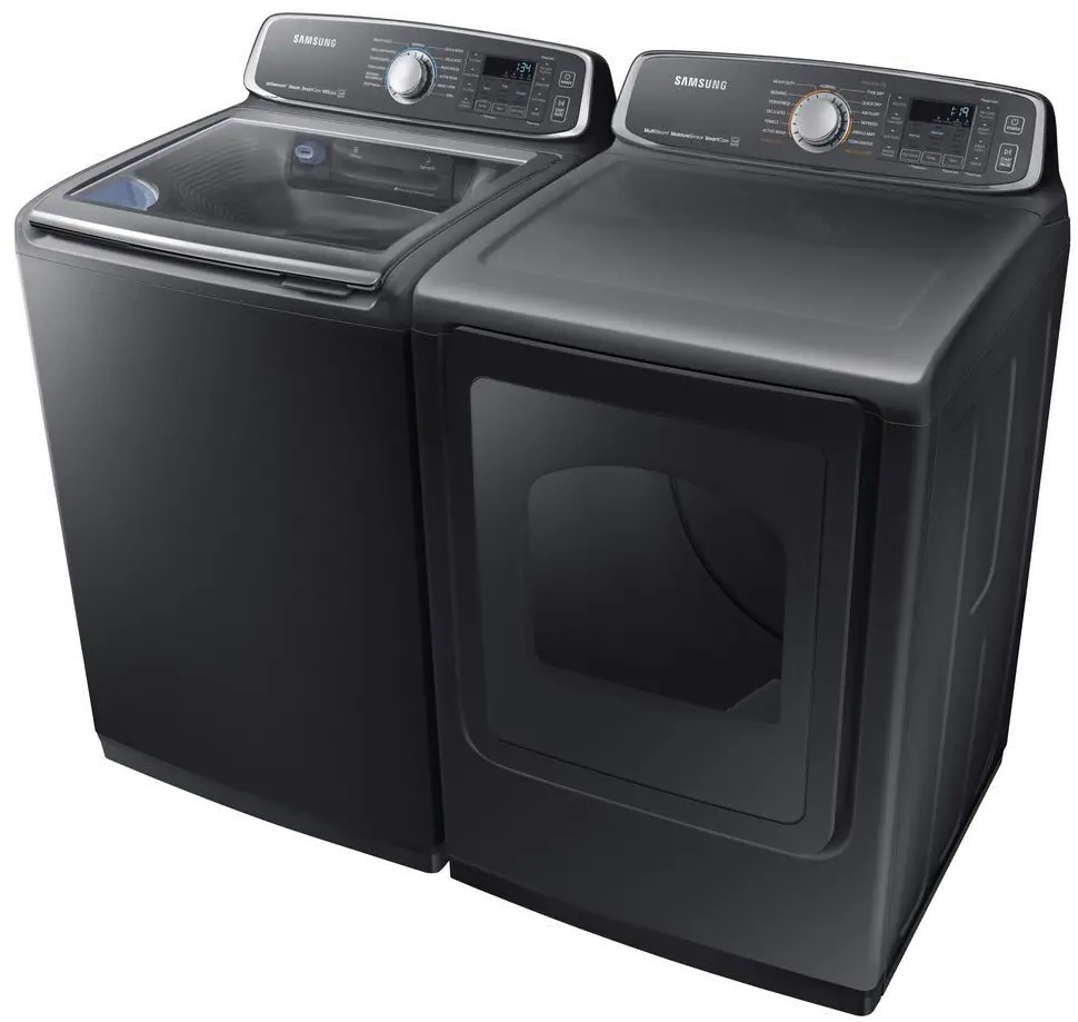 .SUGAP-7750-BSS-GASP Samsung Top Load Washer and Dryer Set - Black Stainless Steel Gas-3