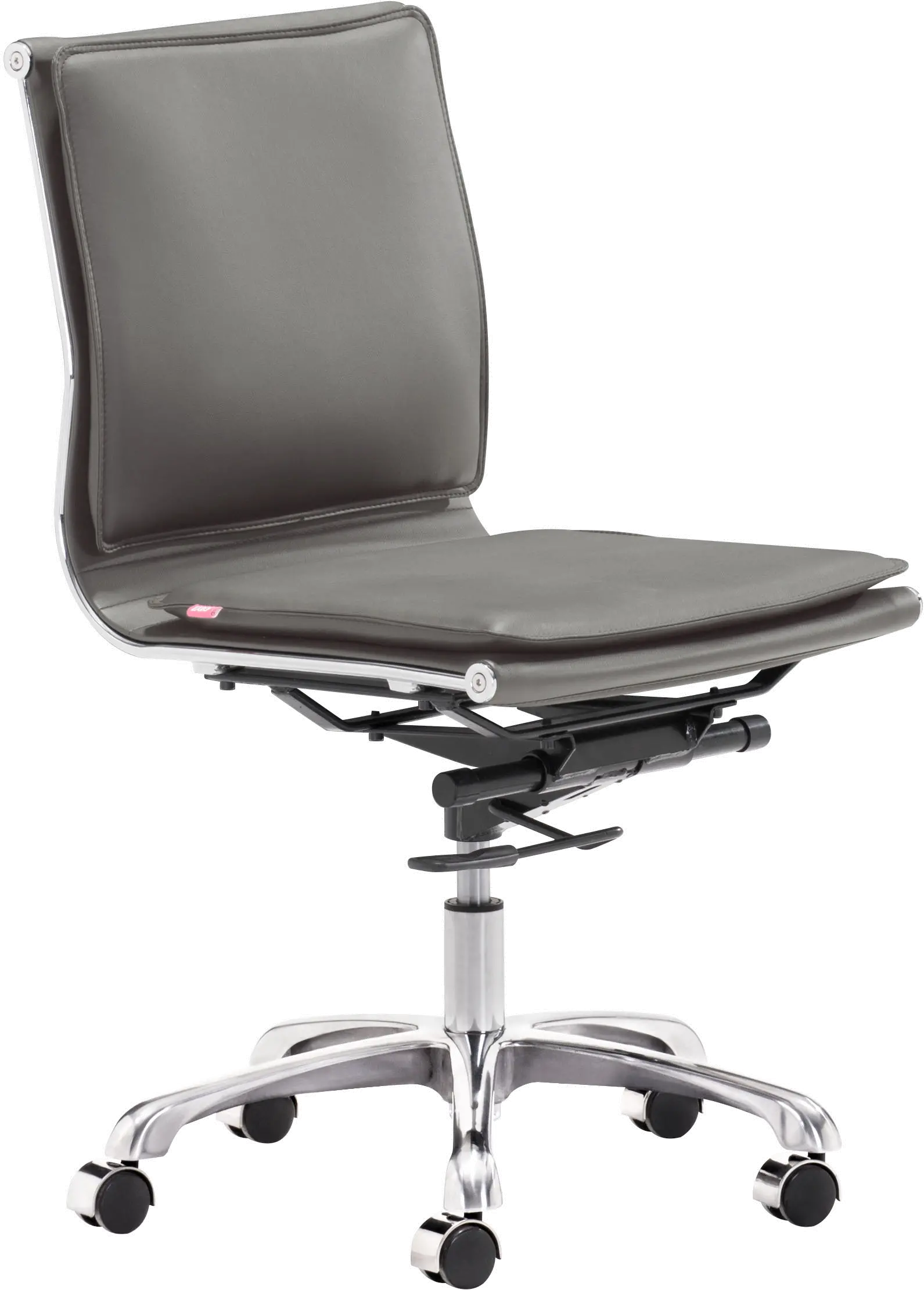 Simple Padded Gray Office Chair - Lider Plus-1