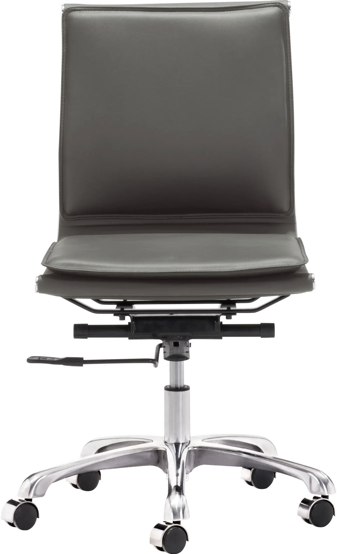 Simple Padded Gray Office Chair - Lider Plus-2