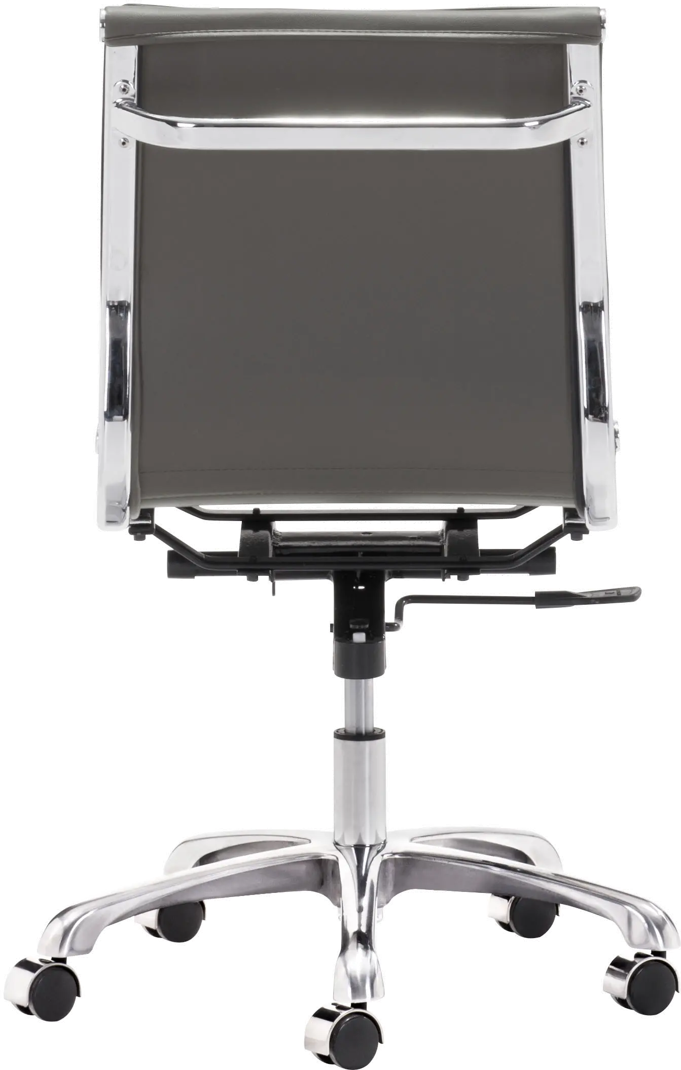 Simple Padded Gray Office Chair - Lider Plus-3