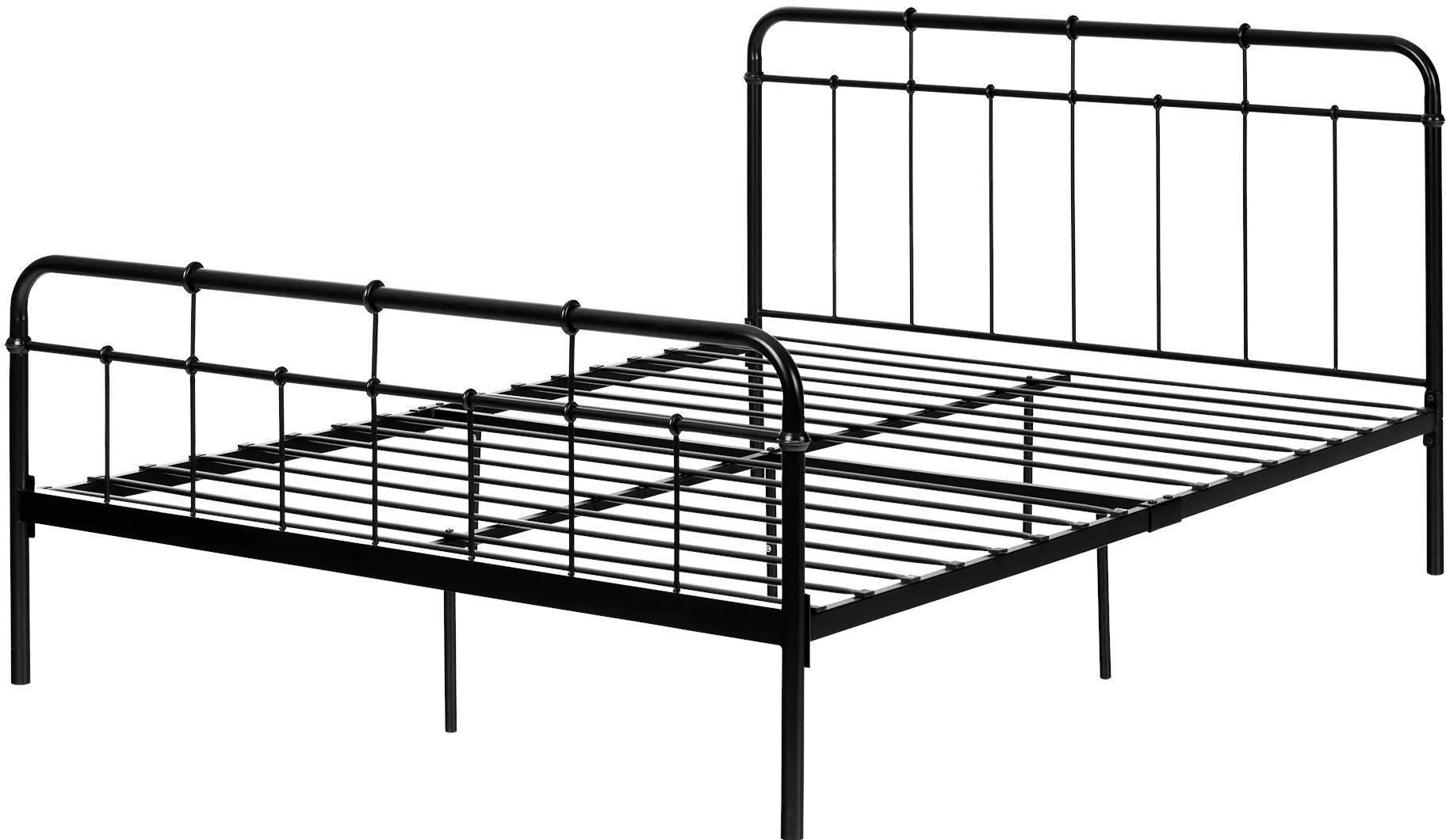 11683 Versa Black Industrial Metal Queen Platform Bed - South Shore-1