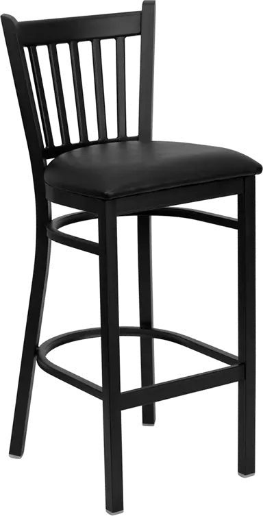 Hercules Black Metal Bar Stool-1
