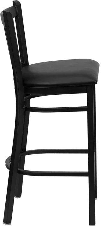 Hercules Black Metal Bar Stool-4