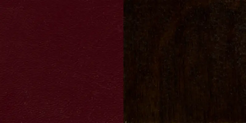 Brown and Burgundy Upholstered Commercial Bar Stool - Ladderback-2