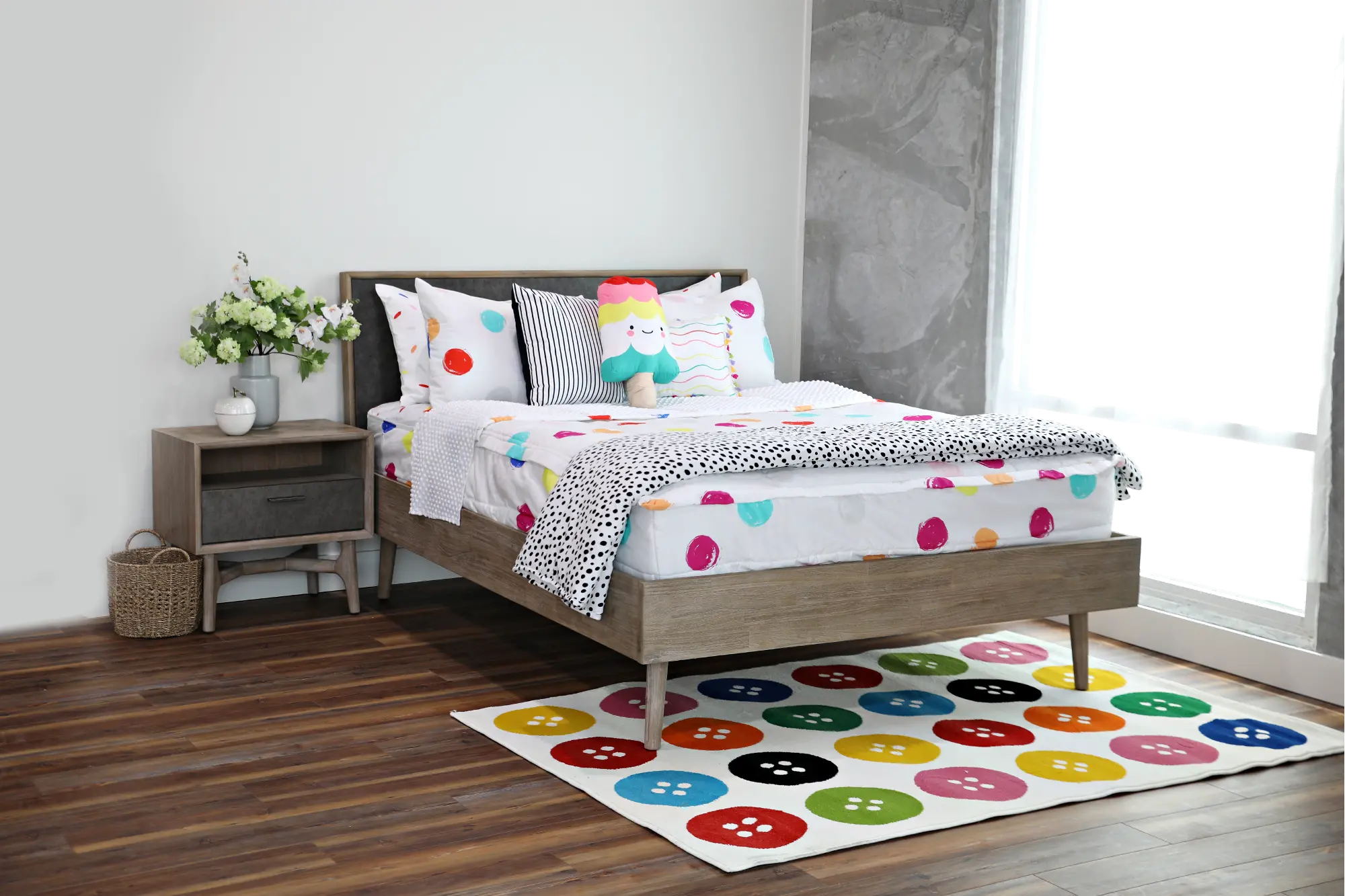 Beddy's Full Multi-Color Get Happy Bedding Collection-5